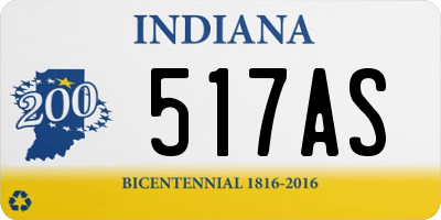 IN license plate 517AS