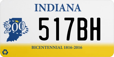 IN license plate 517BH