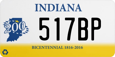 IN license plate 517BP