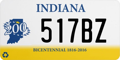 IN license plate 517BZ