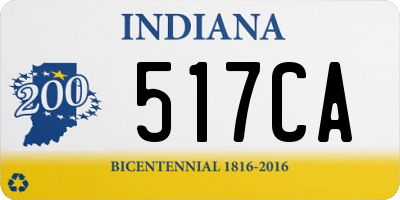 IN license plate 517CA