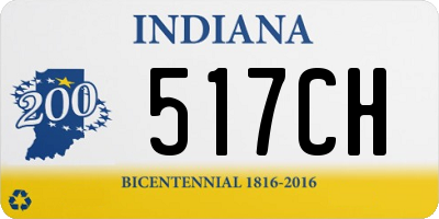 IN license plate 517CH