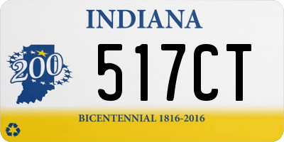 IN license plate 517CT