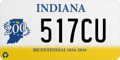 IN license plate 517CU