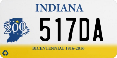 IN license plate 517DA