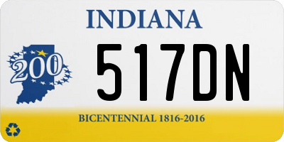 IN license plate 517DN