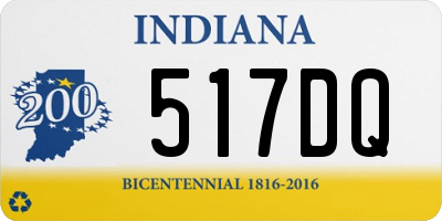 IN license plate 517DQ