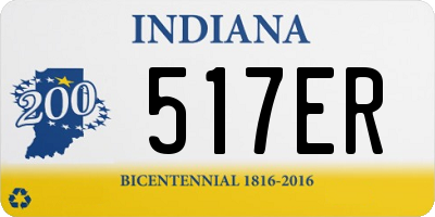 IN license plate 517ER