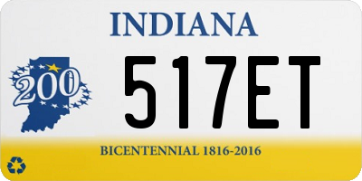 IN license plate 517ET