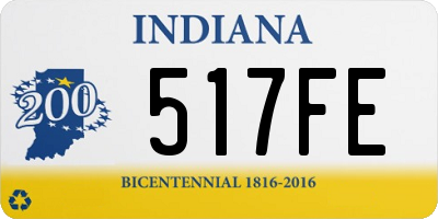 IN license plate 517FE