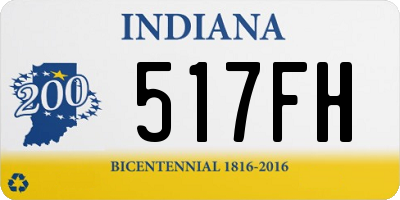 IN license plate 517FH