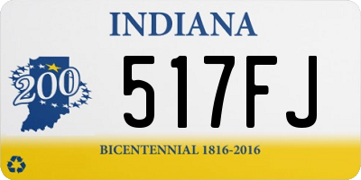 IN license plate 517FJ