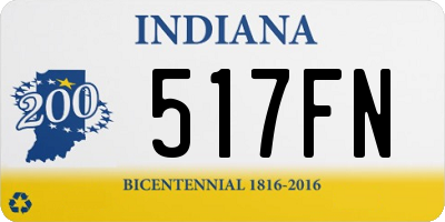 IN license plate 517FN