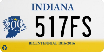 IN license plate 517FS