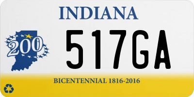 IN license plate 517GA