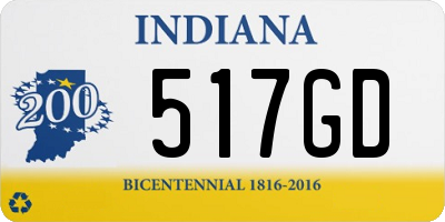 IN license plate 517GD