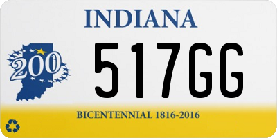 IN license plate 517GG