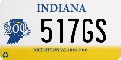 IN license plate 517GS