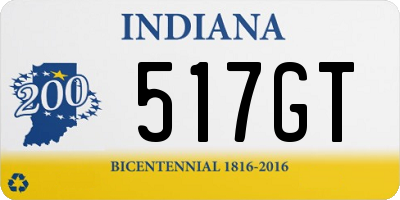 IN license plate 517GT