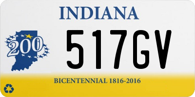 IN license plate 517GV