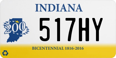 IN license plate 517HY