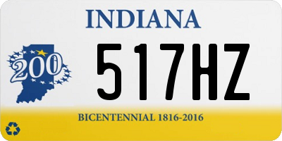 IN license plate 517HZ