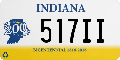 IN license plate 517II