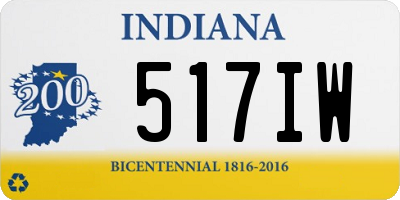 IN license plate 517IW