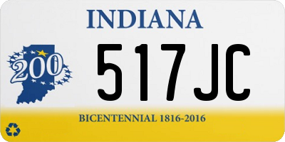 IN license plate 517JC