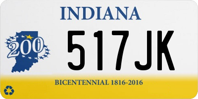 IN license plate 517JK