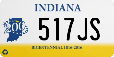 IN license plate 517JS