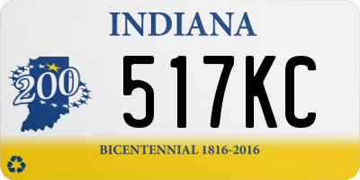 IN license plate 517KC