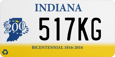 IN license plate 517KG