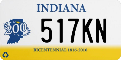 IN license plate 517KN