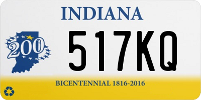 IN license plate 517KQ