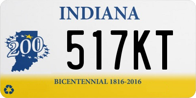 IN license plate 517KT