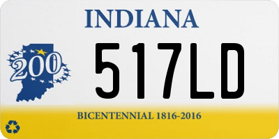 IN license plate 517LD