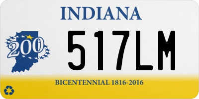 IN license plate 517LM