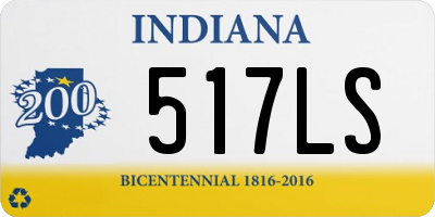 IN license plate 517LS