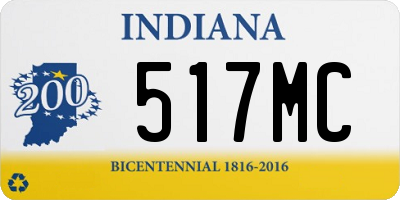 IN license plate 517MC