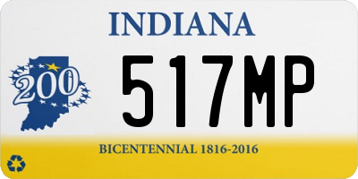 IN license plate 517MP