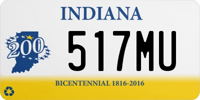 IN license plate 517MU