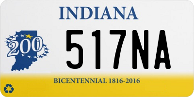 IN license plate 517NA