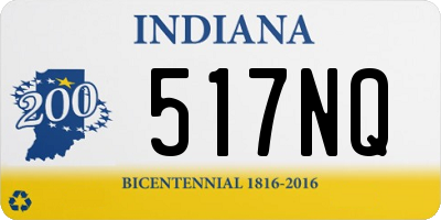 IN license plate 517NQ