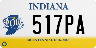 IN license plate 517PA