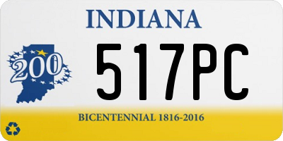 IN license plate 517PC