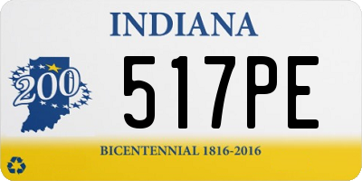 IN license plate 517PE