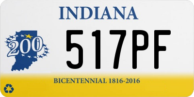 IN license plate 517PF