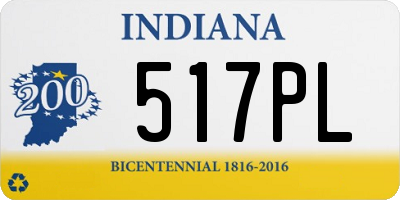 IN license plate 517PL