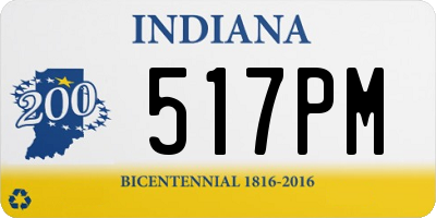 IN license plate 517PM